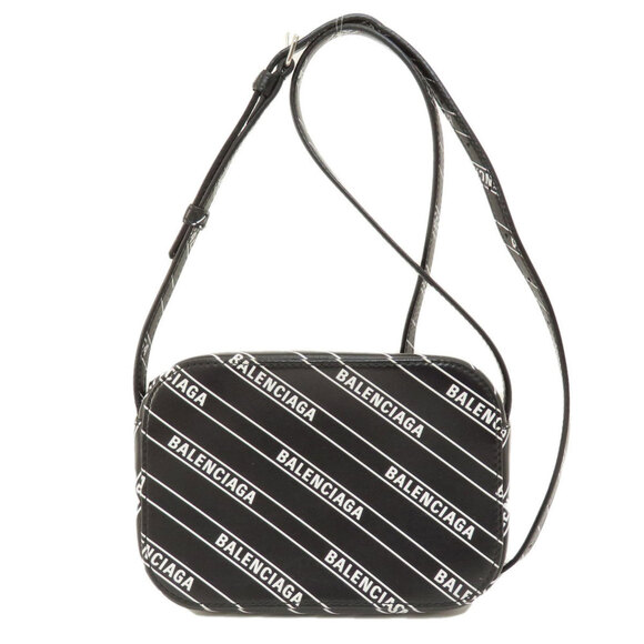 BALENCIAGA Black Leather Shoulder Bag - Picture 1 of 11